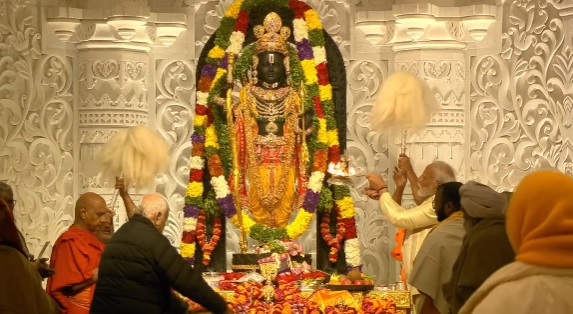 51-inch idol of Ram Lalla is adorned with ornaments