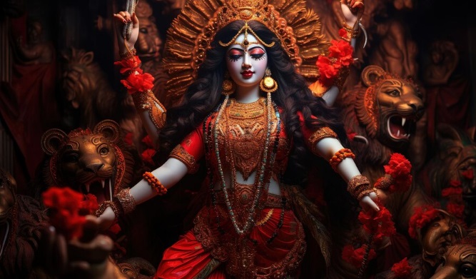  Chaitra Navratri Commences: Hindu Devotees Kick Off Day 1 with Grand Celebrations in Honor of Maa Durga