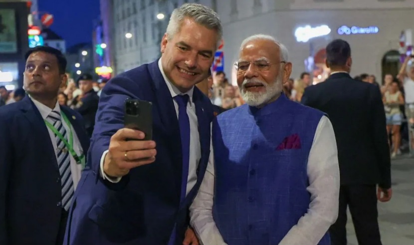 PM Modi Becomes First Indian PM to Visit Austria in 41 Years, Shares Selfie