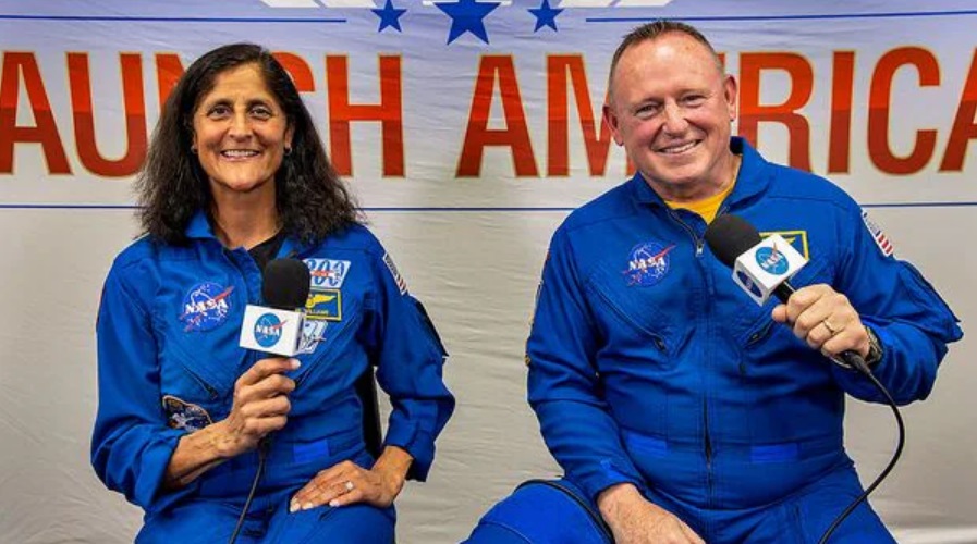 NASA Astronaut and Two Russian Cosmonauts Join Sunita Williams at the ISS