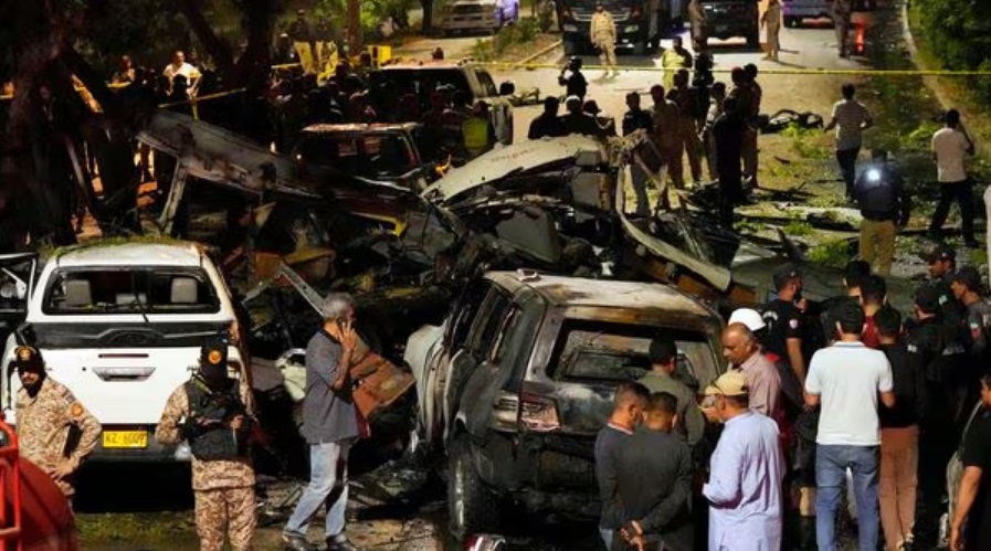 China responds after two of its citizens were killed in a blast at Karachi airport, saying they will "severely punish…"