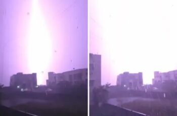 Chennai rain: Spectacular lightning bolt illuminates night sky in ‘scary yet captivating’ video