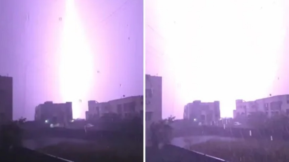 Chennai rain: Spectacular lightning bolt illuminates night sky in ‘scary yet captivating’ video