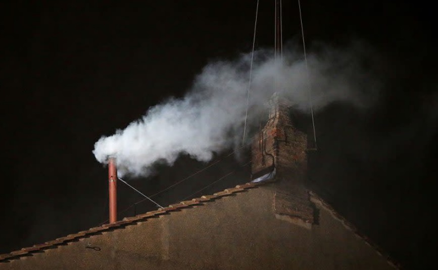 Black Smoke Rises from Sistine Chapel as Conclave Stretches into Second Day