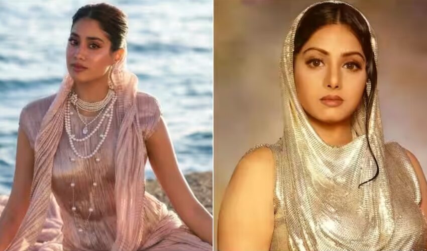 Janhvi Kapoor Honors Mom Sridevi with Emotional Outfit at Cannes Red Carpet Debut