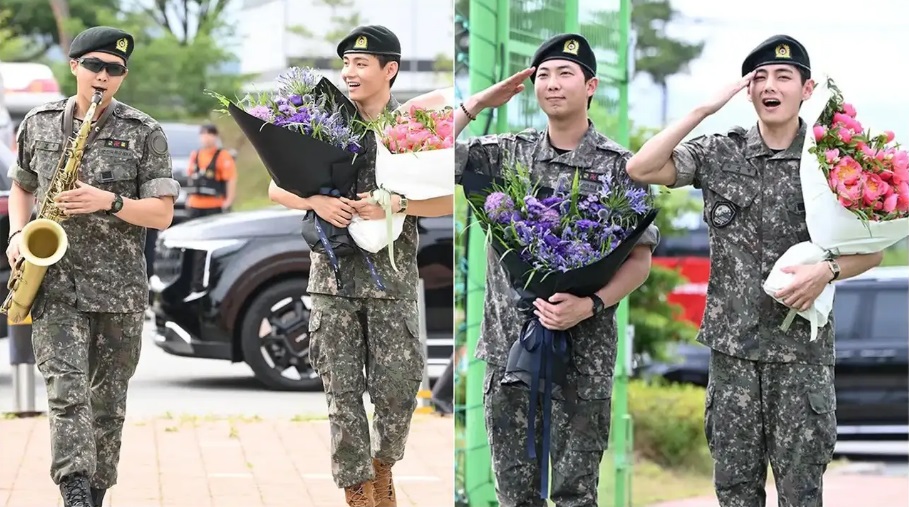 BTS's RM and V Discharged from Military, Reunite with Fans in Emotional Ceremony