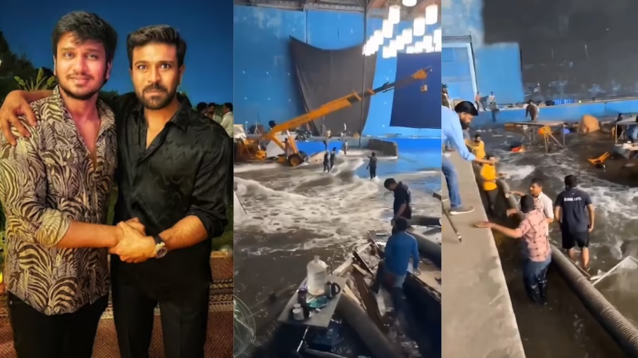 Ram Charan's 'The India House' Set Flooded, Crew Injured as Shocking Video Goes Viral