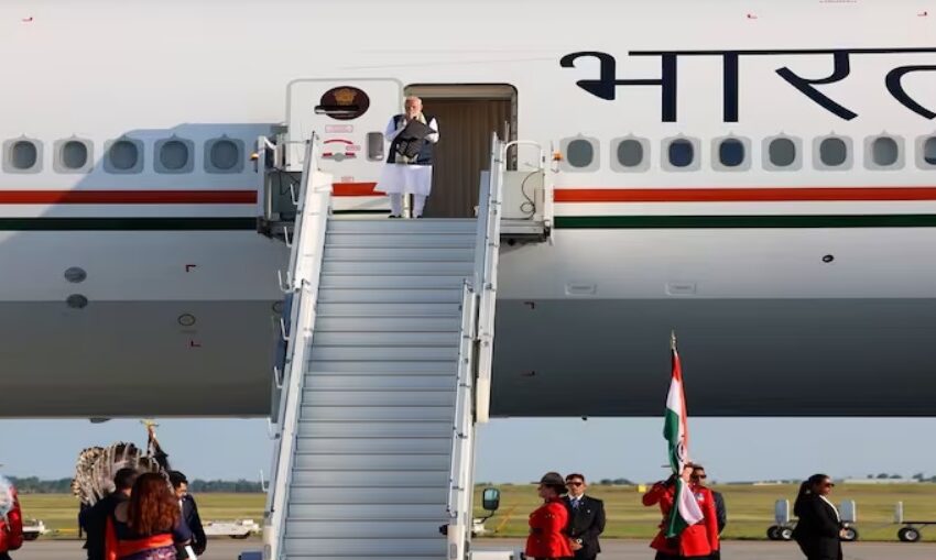 PM Modi Arrives in Canada for G-7 Summit Participation